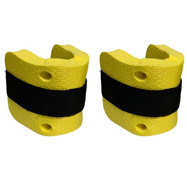 Imagem de Kit 10 Pares Caneleiras Hidroginástica 2 à 3kg DF1096 Amarelo Dafoca Sports