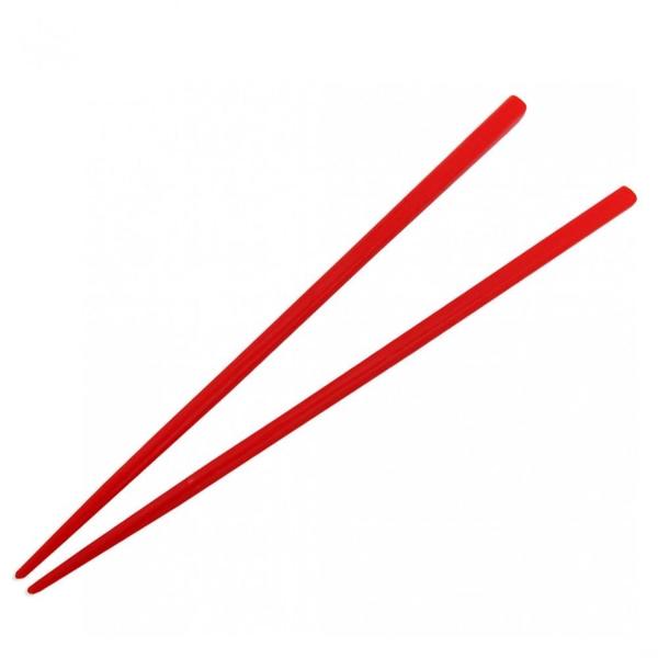 Imagem de Kit 10 Pares de Hashi para Comida Japonesa 22 Cm Vermelho  Nihon Shikko 