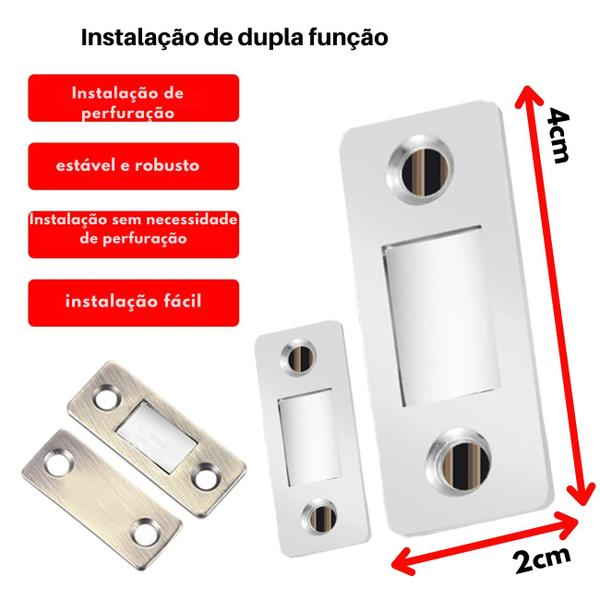 Imagem de Kit 10 Pares Magnética Imãs de Tração Manter Porta Gaveta Armário Fechada