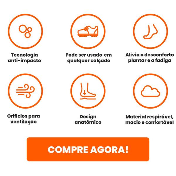 Kit 10 Pares Palmilhas Em EVA Anatômica Anti-impacto Confortável Indicado Bota Tênis Botinas - SFT Imagem de Kit 10 Pares Palmilhas Em EVA Anatômica Anti-impacto Confortável Indicado Bota Tênis Botinas