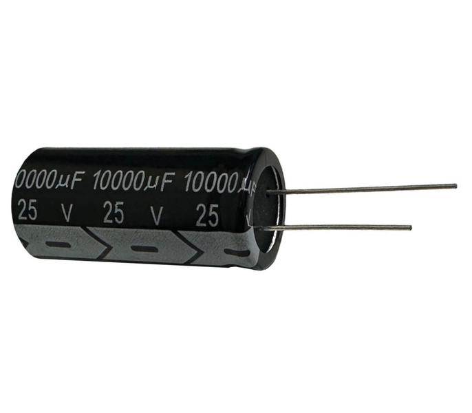 Imagem de Kit 10 pçs capacitor eletrolitico 10000x25v - 10000uf x 25v