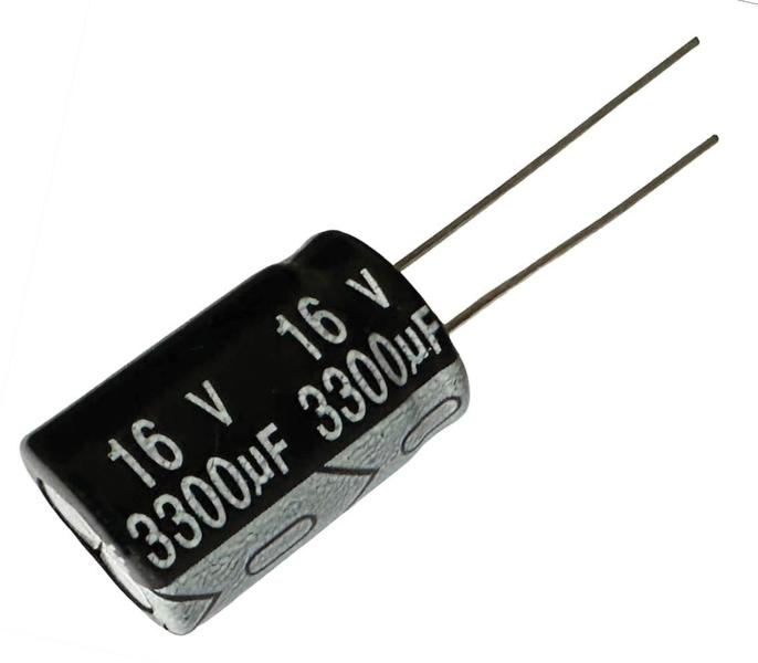 Imagem de Kit 10 pçs - capacitor eletrolitico 3300x16v - 3300uf x 16v