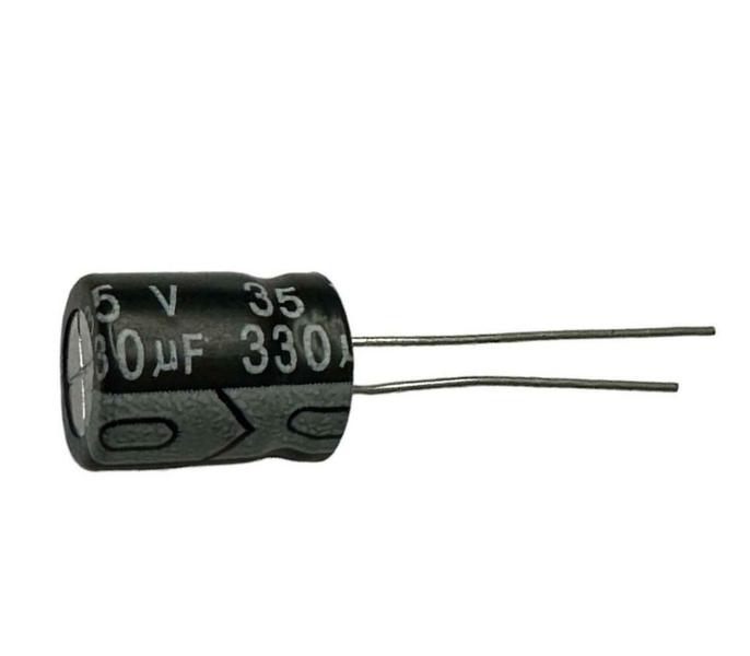 Imagem de Kit 10 pçs - capacitor eletrolitico 330x35v - 330uf x 35v