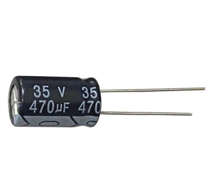 Imagem de Kit 10 pçs - capacitor eletrolitico 470x35v - 470 uf x 35v