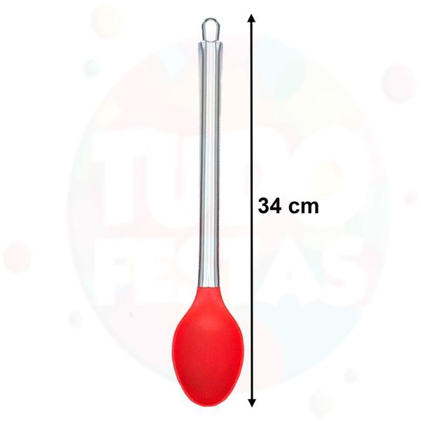 Imagem de Kit 10 Peças Jogo Talheres Silicone Utensílios De Cozinha Com Porta Talheres