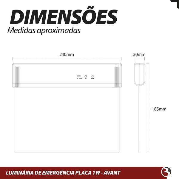 Imagem de KIT 10 Placa Sinalização Saída Verde 40lm 1w Bivolt 2 lados 6000k - Avant