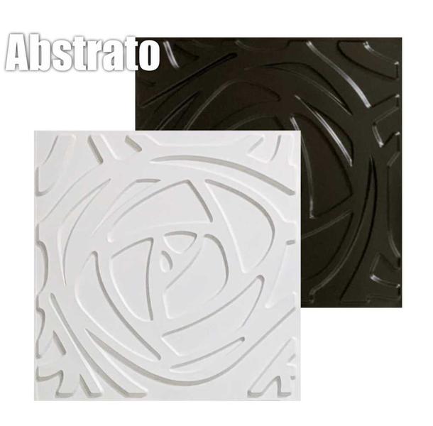 Imagem de Kit 10 placas 3d 50x50cm decorativa Abstrato