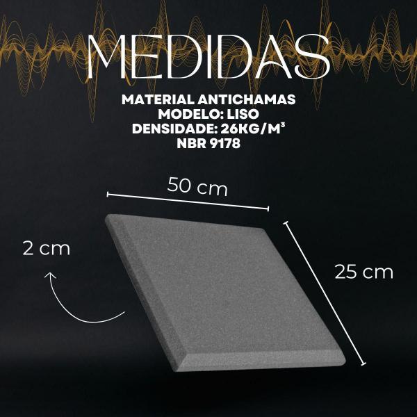 Kit 10 Placas Acústica Isolamento Sonoro Estúdios Ensaios - Armazém Das Espumas Imagem de Kit 10 Placas Acústica Isolamento Sonoro Estúdios Ensaios
