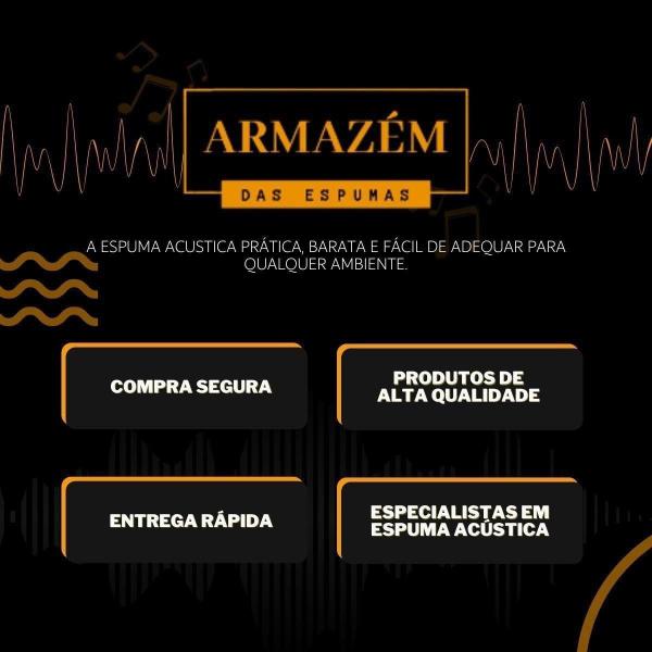 Kit 10 Placas Acústica Isolamento Sonoro Estúdios Ensaios - Armazém Das Espumas Imagem de Kit 10 Placas Acústica Isolamento Sonoro Estúdios Ensaios