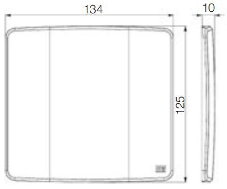 Imagem de Kit 10 Placas Cegas 4x4 + Suporte - Composé - WEG