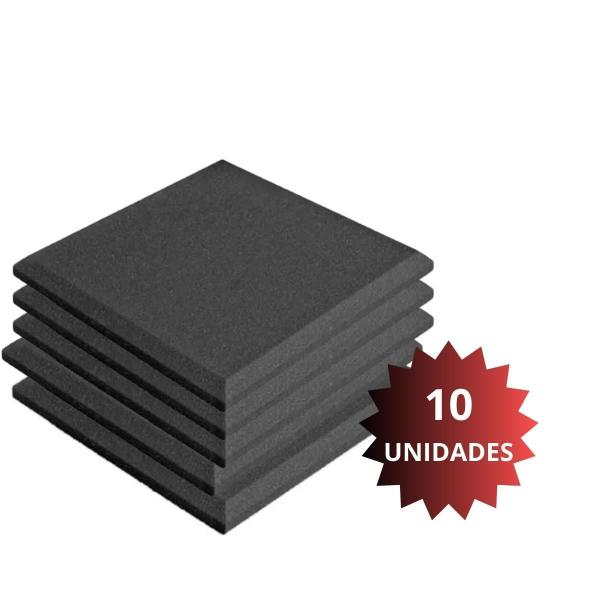 Kit 10 Placas De Espuma Anti Ruido Alta Qualidade Estética - Armazém Das Espumas Imagem de Kit 10 Placas De Espuma Anti Ruido Alta Qualidade Estética