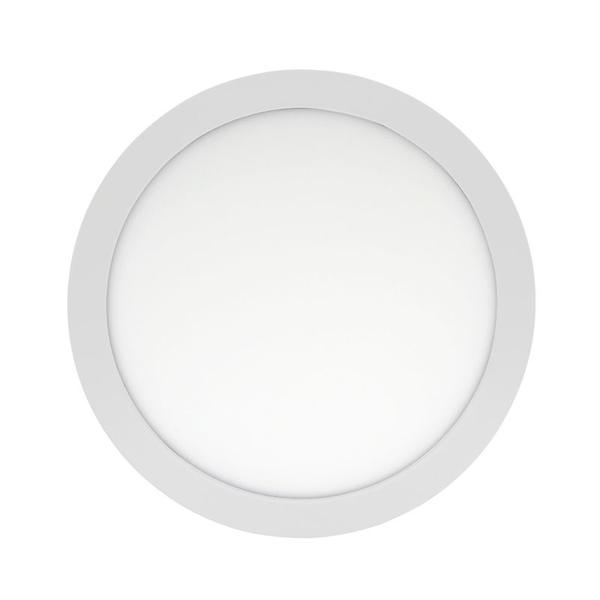 Imagem de Kit 10 plafon de led redondo embutir 24w 3000k branco quente bivolt  galaxy