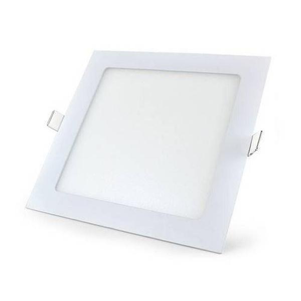 Imagem de Kit 10 Plafon Embutir Luminária Led Branco Frio 18W Quadrado