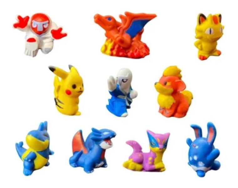 Imagem de Kit 10 Pokebola 5,5cm Com 1 Pokemon Dedoche Sortido Em Cada - CPS