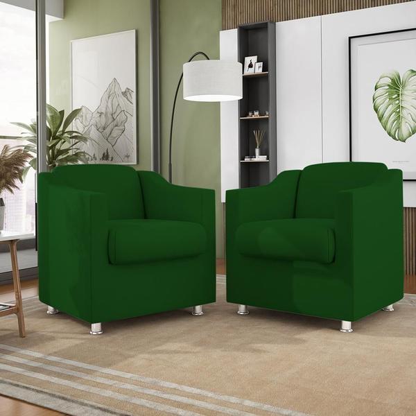 Imagem de Kit 10 Poltronas Decorativa Reforçada Consultório Sala Suede