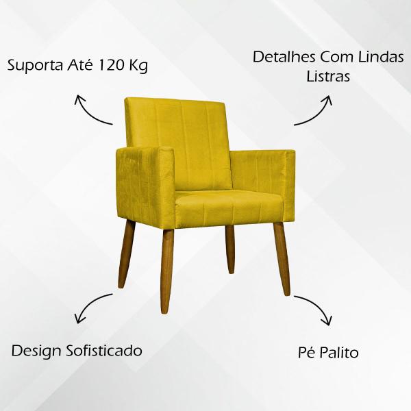 Imagem de Kit 10 Poltronas Decorativas Mari para Sala Quarto Cores