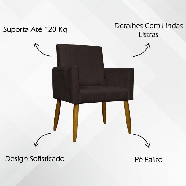 Imagem de Kit 10 Poltronas Decorativas Mari para Sala Quarto Cores