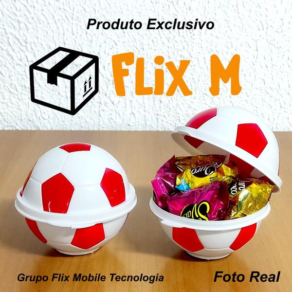 Imagem de Kit 10 Porta Mix Bola Vermelho Festa Decoração e Doces para Aniversário Infantil