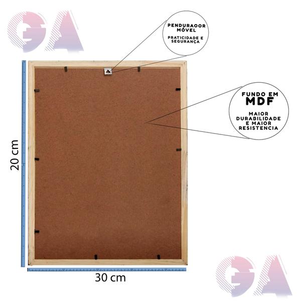 Imagem de Kit 10 Porta Retrato 20x30 A4 Moldura Branco para Fotos e Decoração