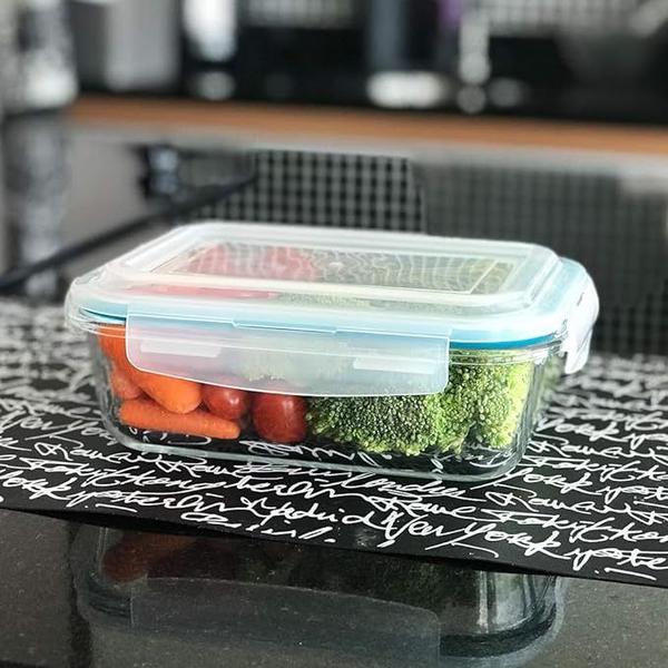 Kit 10 Potes de Vidro 640 ml Hermético Marmita Fit com Tampa 4 Travas -  Marmitas - Magazine Escorrega