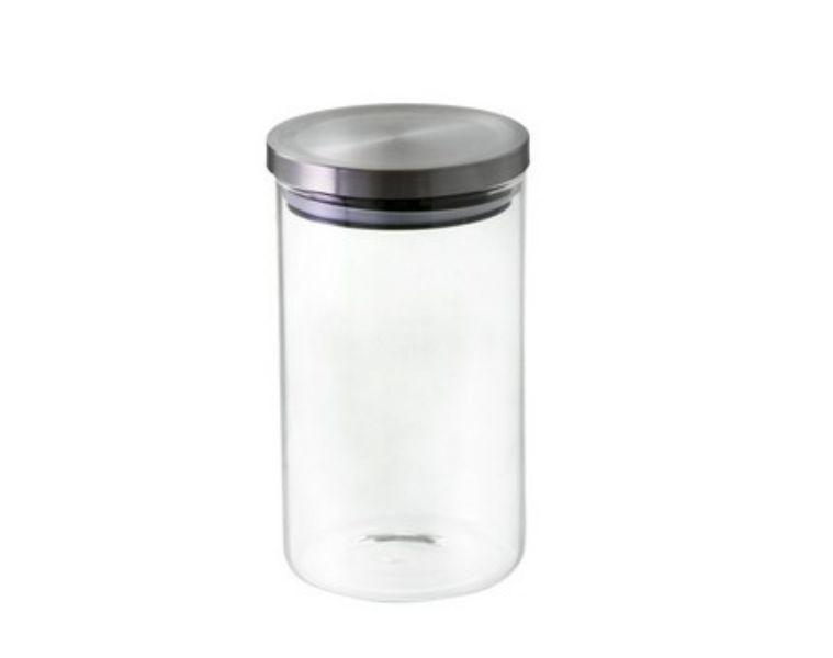 Kit 10 Potes Hermético Com Tampa Inox Vedação 1L 6670 MIMO Imagem de Kit 10 Potes Hermético Com Tampa Inox Vedação 1L 6670 MIMO