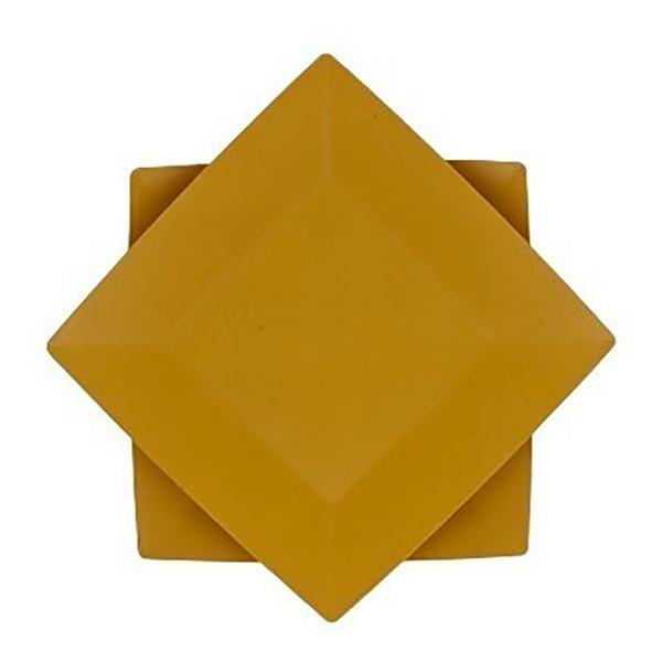 Kit 10 Prato Quadrado Japonês Plástico Amarelo Multiuso - VENDEU BEM Imagem de Kit 10 Prato Quadrado Japonês Plástico Amarelo Multiuso