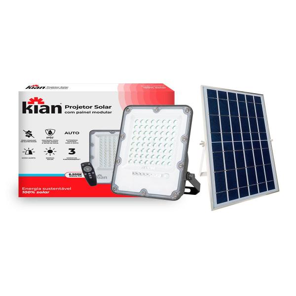 Imagem de Kit 10 Projetores Refletor Led Solar 150w 6500k Branca Fria