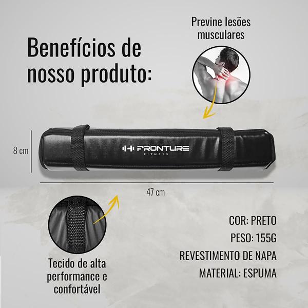 Imagem de KIT 10 Protetores de Barra para Agachamento Exercicios Espuma Academia Fitness Treinamento em Casa Musculação Proteção