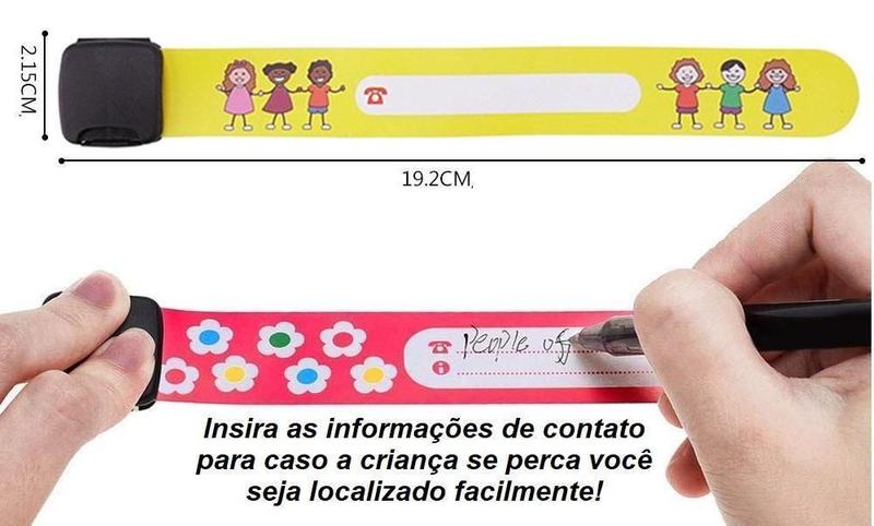 Kit 10 Pulseira De Identificação Infantil Criança Praia - Pulseira Identificação Infantil Imagem de Kit 10 Pulseira De Identificação Infantil Criança Praia