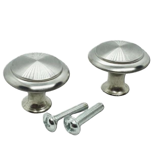 Imagem de Kit 10 Puxadores Ponto Inox de 27mm Gavetas Armários Portas