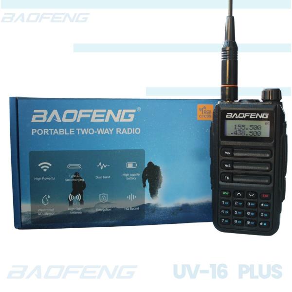 Imagem de Kit 10 Rádio comunicador Baofeng UV-16 Plus VHF UHF Profissional