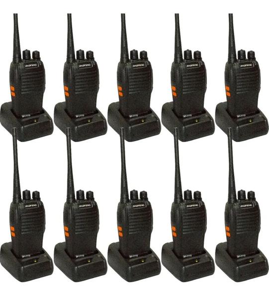 Imagem de Kit 10 Rádios Comunicador Bf- 777s Walktalk Ht Uhf