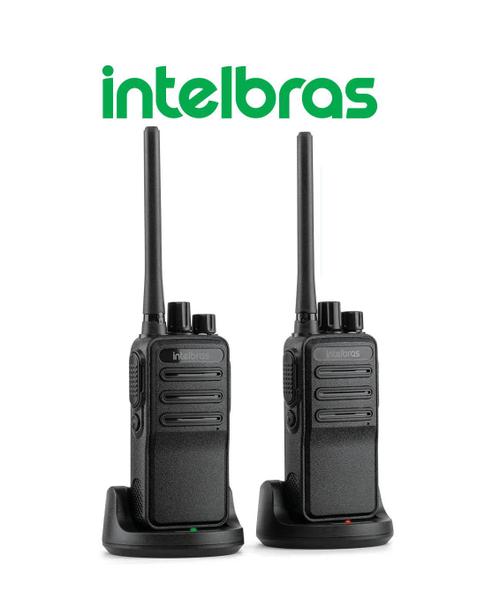 Imagem de Kit 10 Rádios Comunicador Intelbras RC3002 Com Fones de Ouvido Microfone PTT