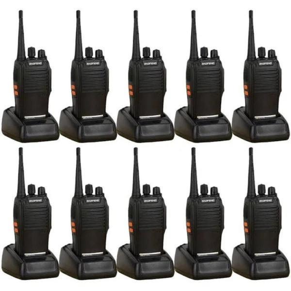 Imagem de Kit 10 radios comunicadores Baofeng BF-777s