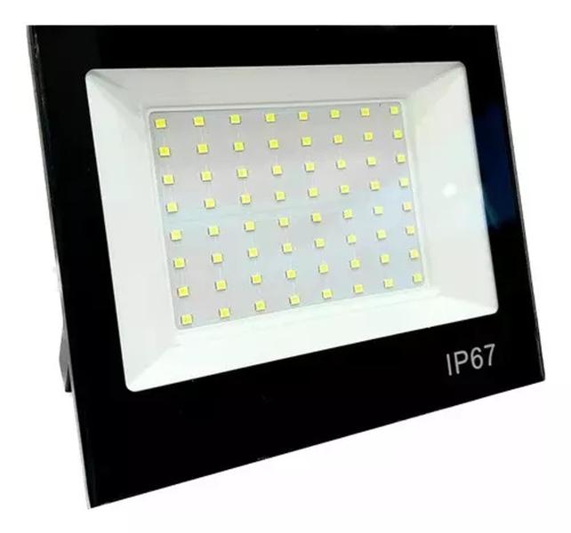 Kit 10 Refletor 200w Led Smd Slim Branco Frio Ip67 - Top Leds Imagem de Kit 10 Refletor 200w Led Smd Slim Branco Frio Ip67