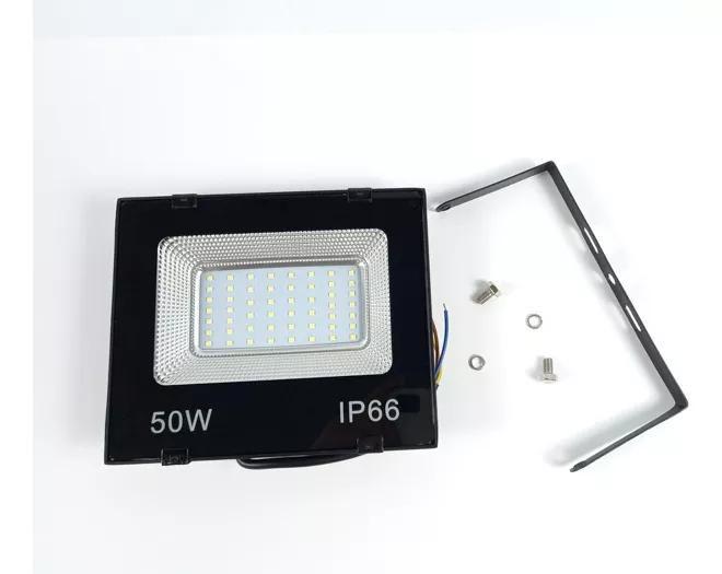 Imagem de Kit 10 Refletor Led 50w Holofote Bivolt Prova D'agua Luz Branco Frio IPP66 para area externa - AAATOP