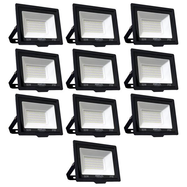 Imagem de Kit 10 Refletores de Led  50W Fortled