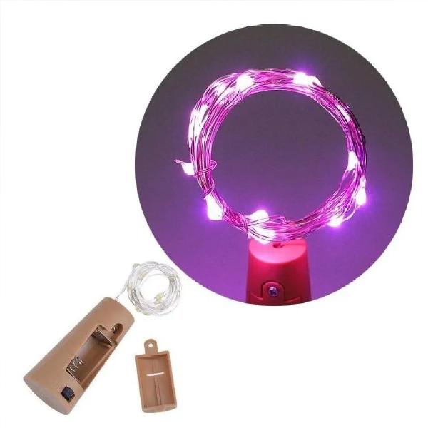 Imagem de Kit 10 Rolhas Fio LED Cordão Luz de Fada Para Decoração