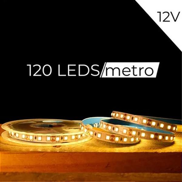 Imagem de Kit 10 rolos de fita led 12v 120leds/metro - 50 metros