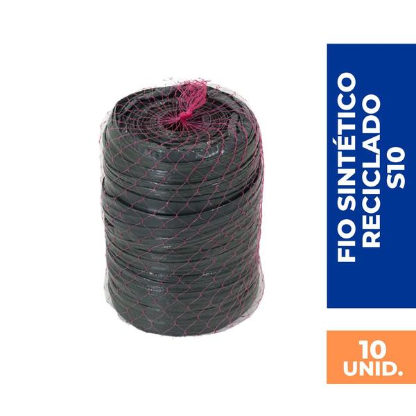 Imagem de Kit 10 Rolos de Fitilho Fio Sintético Plástico PP e PE Reciclado S10 P/ Amarração.