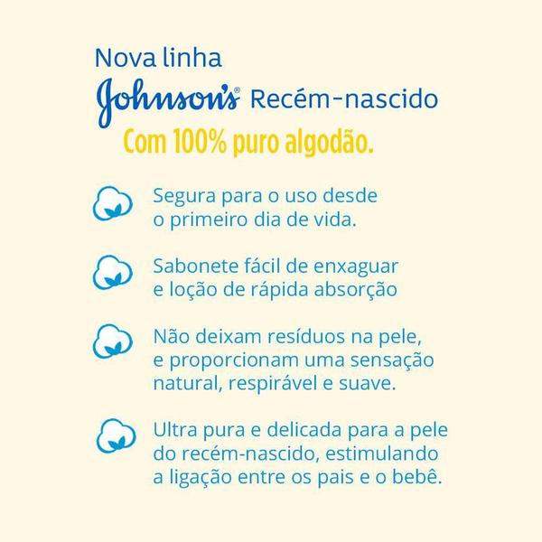 Imagem de Kit 10 Sabonete Líquido Johnson's Recém Nascido 200ml