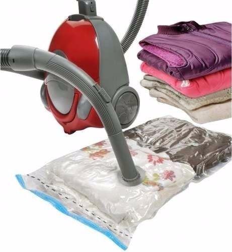 Imagem de Kit 10 Saco Vacuo Organizador Protetor Roupa Embalagem 50x60