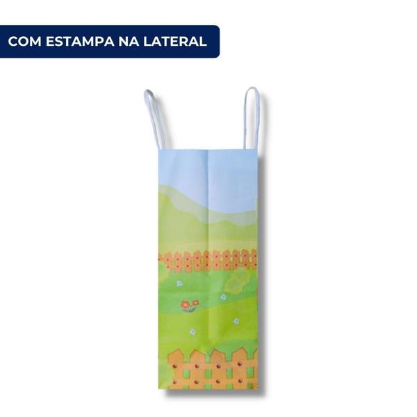 Imagem de Kit 10 Sacolinha Kraft Fendinha Infantil Para Lembrancinha