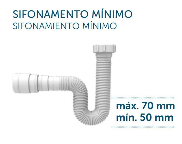 Imagem de Kit 10 sifao extensivo universal pia lavatorio branco blukit