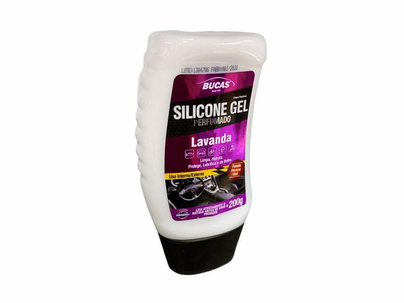 Imagem de Kit 10 Silicone Gel Painel Bucas Perfumado Lavanda 200g - LIMPA HIDRATA PROTEGE LUBRIFICA