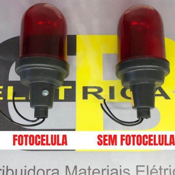 Imagem de Kit 10 sinalizador de topo simples com fotocelula rubi