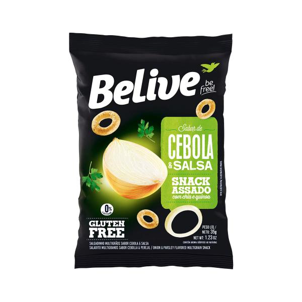 Imagem de Kit 10 Snack Sem Glúten Sabor Lemon e Cebola 35g - Belive