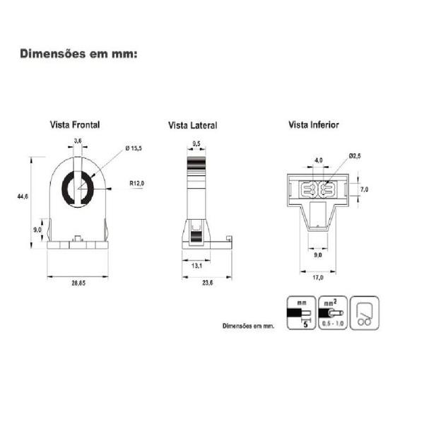 Imagem de Kit 10 Soquete Base G13 Giratorio Longo Lâmpada Tubular