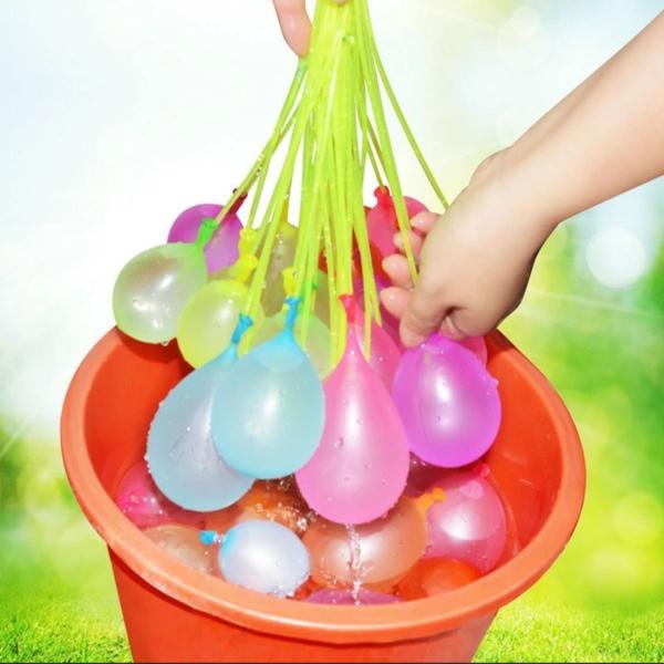 Imagem de kit 10 Splash Ball Balão bexiga Com Enchedor De Água 1110un