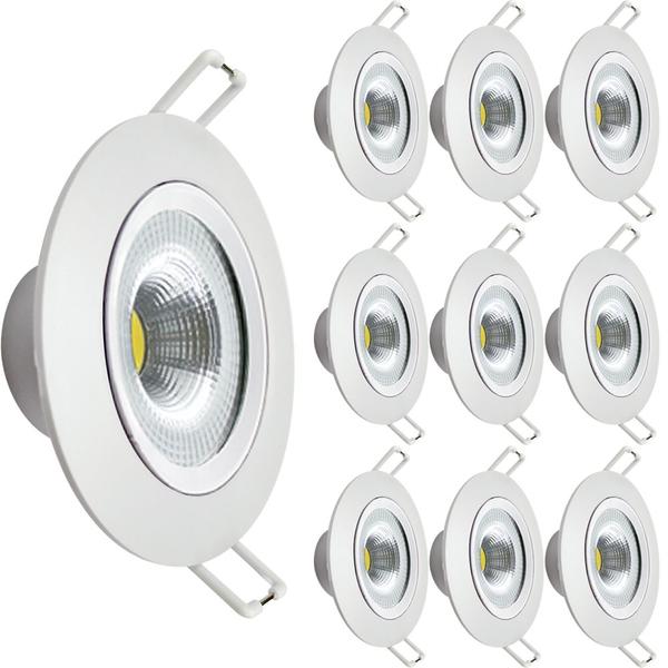 Imagem de Kit 10 Spot Led Embutir 7w Redondo 6500k Branco Frio - Avant